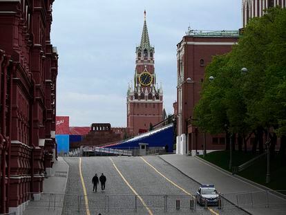 A view of the Red Square in Moscow, Russia, Wednesday, May 3, 2023.