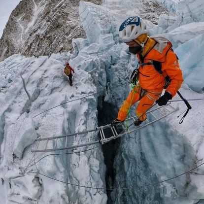 David Goettler on the Everest.