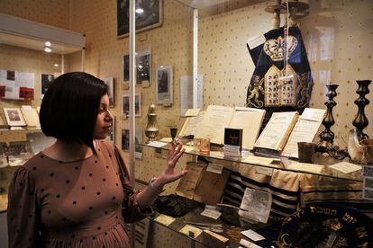 Nusia Verkhovska, acting director (the incumbent is in the army) of the Odesa Jewish Museum.