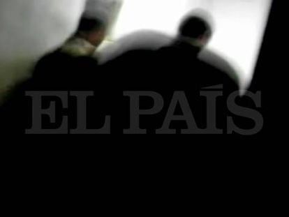 Video allegedly showing Spanish soldiers abusing Iraqi detainees.