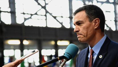 Pedro Sánchez in Brussels.