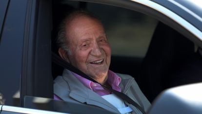 Emeritus king Juan Carlos I after medical treatment in August 2019.