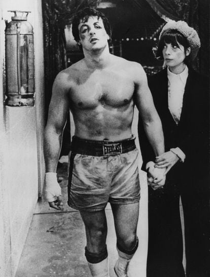 Sylvester Stallone and Talia Shire in 'Rocky.'