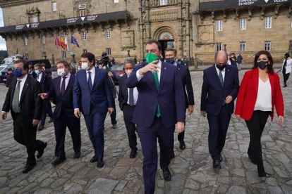 The premiers of eight sparsely populated regions of Spain met on Tuesday in Santiago de Compostela to draft common demands.