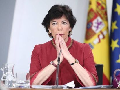 Spanish Education Minister Isabel Celaá.