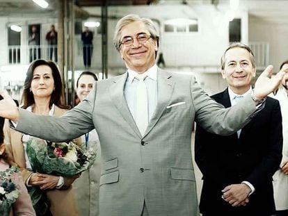Javier Bardem, protagonist of the film 'The Good Boss,' in a scene from the movie.