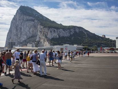 The rock of Gibraltar.