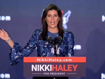 Nikki Haley in Concord (New Hampshire) on Tuesday.