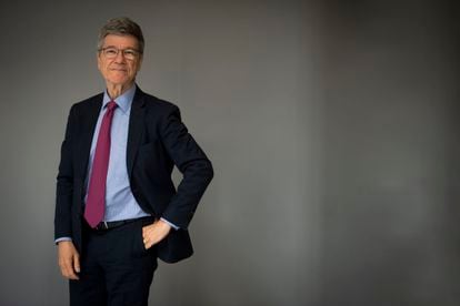 Jeffrey Sachs in Madrid, on June 13.
