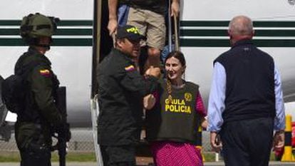 Ángel Sánchez and María Concepción Marlaska arrive Saturday in Bogota.