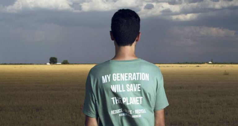 A member of Juventud por el Clima in Tomelloso.