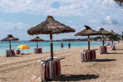 Alcudia beach in the Balearic island of Mallorca last Sunday.