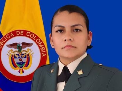 La sargento colombiana secuestrada Ghislaine Karina Ramírez.