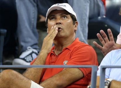 Toni Nadal during a match.