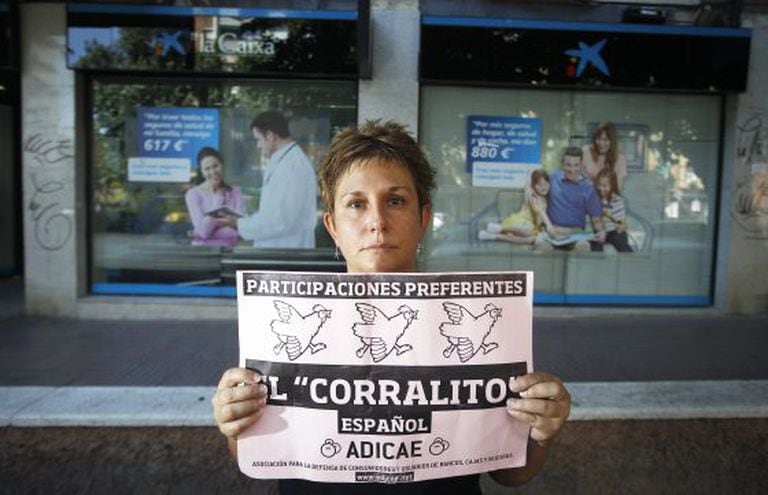 Rosa Ordóñez García, whose family put their nest egg into preferential shares. They are now unable to get their money back.