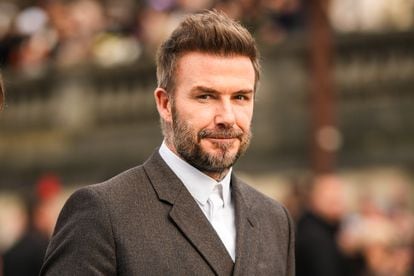 David Beckham attending the Louis Vuitton Men Menswear Fall/Winter