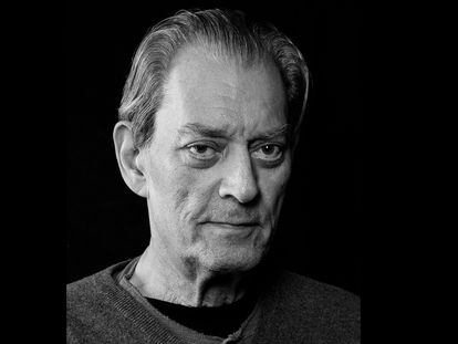 Paul Auster, photographed by his wife – fellow writer Siri Hustvedt – at their home in Brooklyn, in 2023.