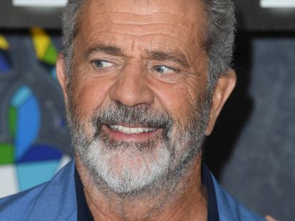 Mel Gibson at the premiere of 'Father Stu' in April.