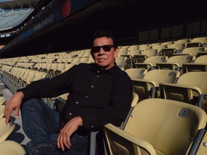Fernando Valenzuela at Dodger Stadium, in Los Angeles (California).