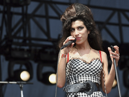 Amy Winehouse performs at Lollapalooza, in 2007. 