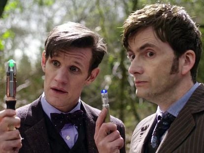 Matt Smith and Andy Tennant, the 10th and 11th Doctors of the current ‘Doctor Who’ series.