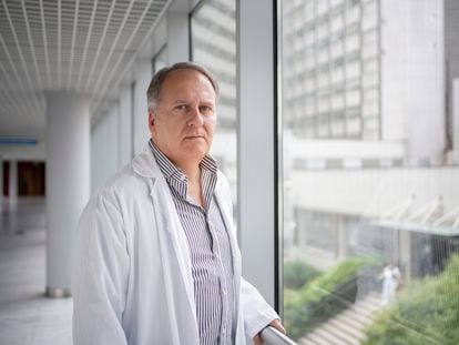 Javier de Castro, head of Medical Oncology at the University Hospital of La Paz, photographed in the hospital, in Madrid.