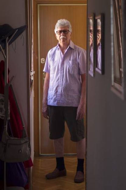 Pedro Ontiveros, a retired Venezuelan at home in Tres Cantos.