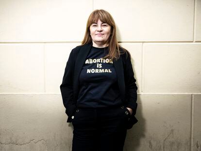 Polish abortion rights activist Justyna Wydrzynska, this Monday in Madrid.