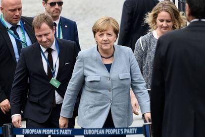 German Chancellor Angela Merkel in Brussels.