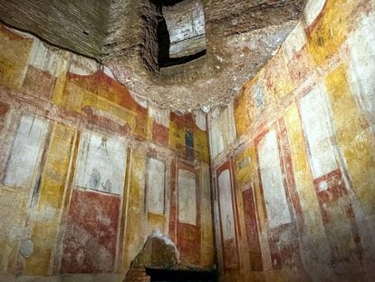 The Domus Aurea palace, a UNESCO heritage site, built by Nero in Rome during the 1st century A.D.