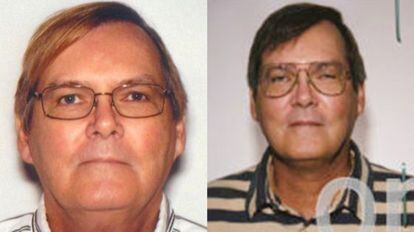 Vahey in 2013 (left) and in 2004 in photos handed out by the FBI