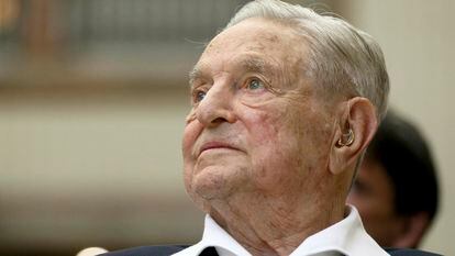 George Soros, founder of the Open Society Foundations, attends the Joseph A. Schumpeter Award ceremony in Vienna, Austria, June 21, 2019.