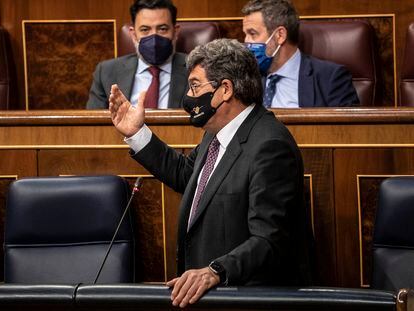 Social Security Minister José Luis Escrivá in parliament on Wednesday.