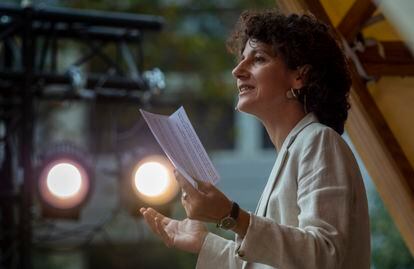 Philosopher Marina Garcés at the opening ceremony of the Biennial of Thought, last October in Barcelona, Spain.