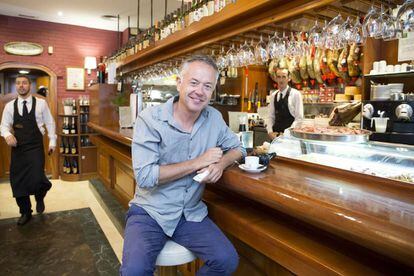 Michael Winterbottom takes a break from filming in Malaga.