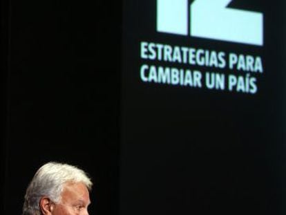 Former Prime Minister Felipe González, pictured on Wednesday.