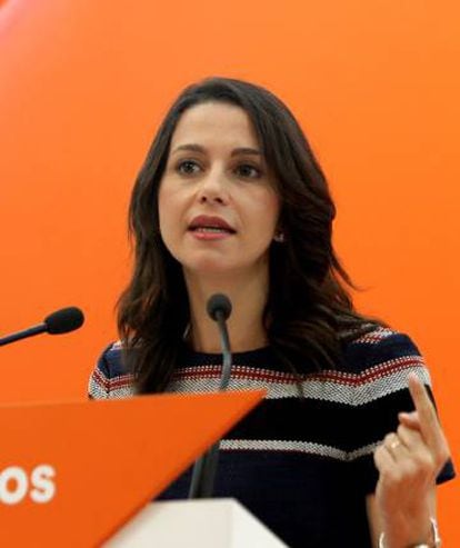 Ciudadanos leader in Catalonia Inés Arrimadas.