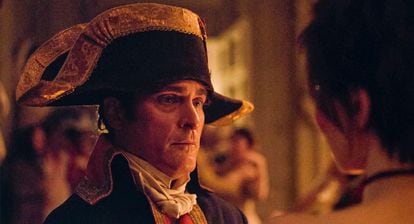 Joaquin Phoenix as Napoleon.