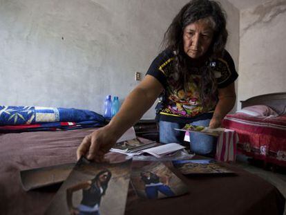 Rita Maga&ntilde;a, mother of  Mar&iacute;a Mariscal, kidnapped since December 2013. 
