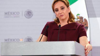 Secretary of Foreign Affairs Claudia Ruiz Massieu.