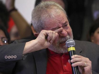 Lula at his press conference on Thursday.