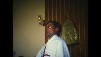 A school video from the 1970s showing the accused Claretian priest as he officiates Mass.