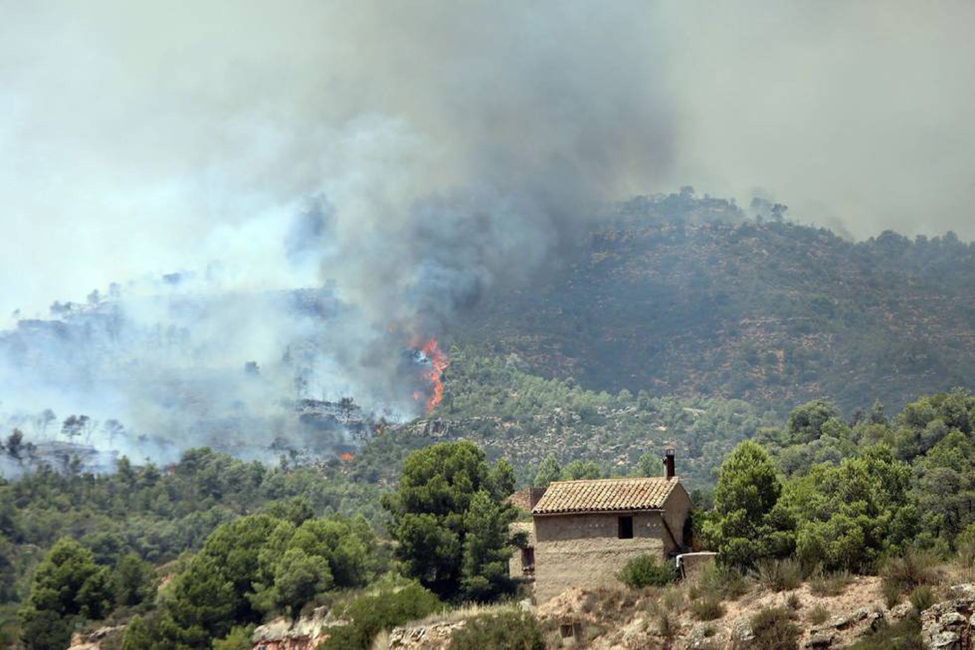 Wildfire in Tarragona Firefighters continue to battle Spanish wildfire