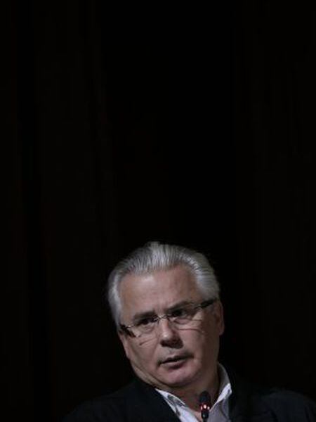 Baltasar Garzón, pictured at Sunday's event in Madrid organized by the Platform for a Truth Commission.