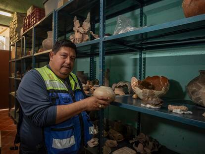El arqueólogo Francisco Pérez Ruiz, encargado  del Área de Investigación del Proyecto Arqueológico Chichén Itzá, en Yucatán el 13 de marzo del 2024.