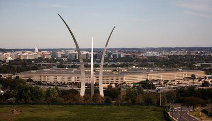 The Pentagon building is seen in Arlington, Virginia, on October 9, 2020.