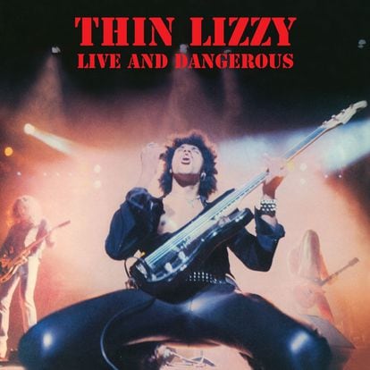 The cover of ‘Live and Dangerous’ by Thin Lizzy.