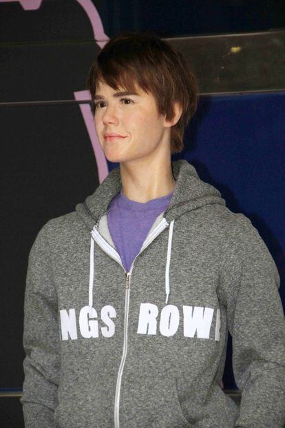 A young version of Justin Bieber was unveiled in 2011.