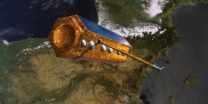Artist's impression of Spain's PAZ satellite.