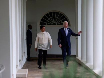 President Joe Biden and Philippines President Ferdinand Marcos Jr. at the White House in Washington, Monday, May 1, 2023.